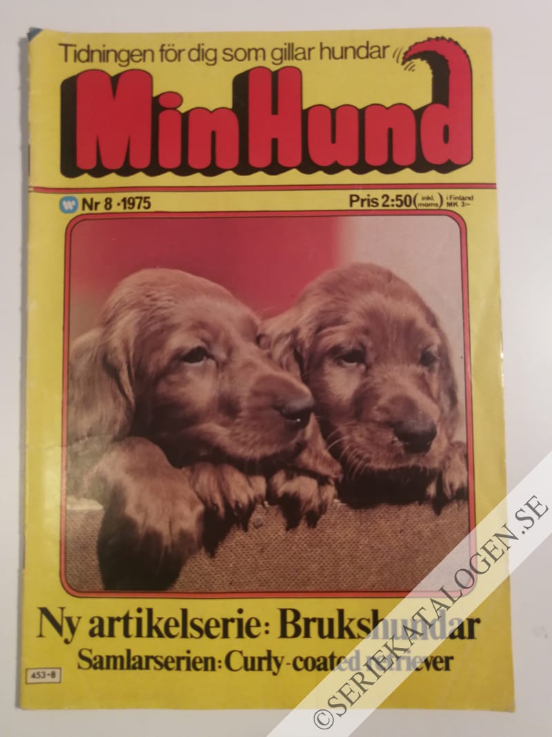 Framsida på Min hund #8 (1975)