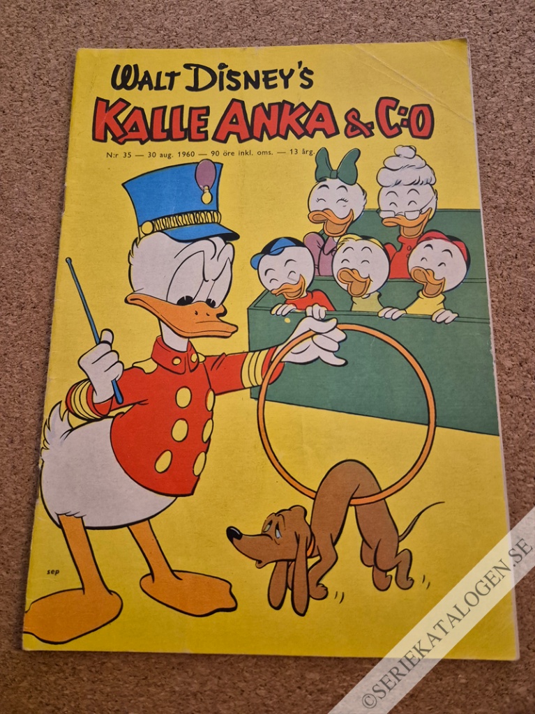Framsida på Kalle Anka & C:o #35 (1960)