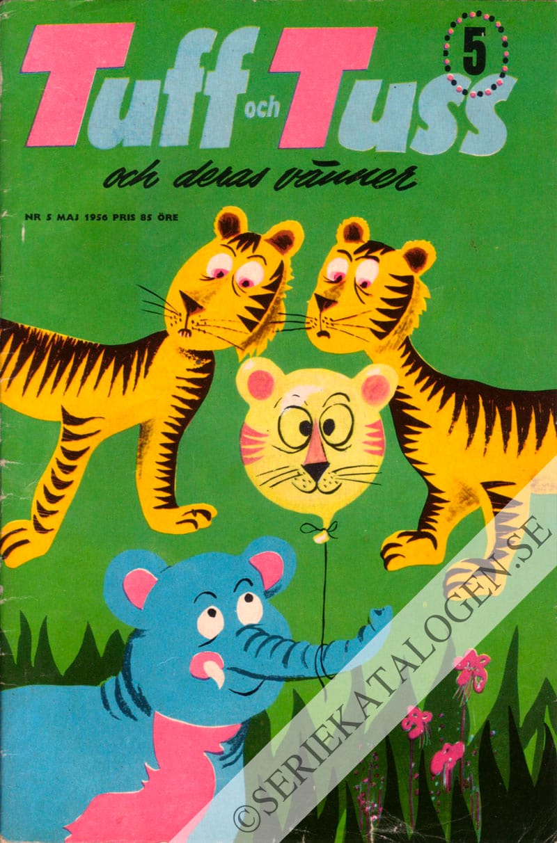 Framsida på Tuff och Tuss och deras vänner #5 (1956)