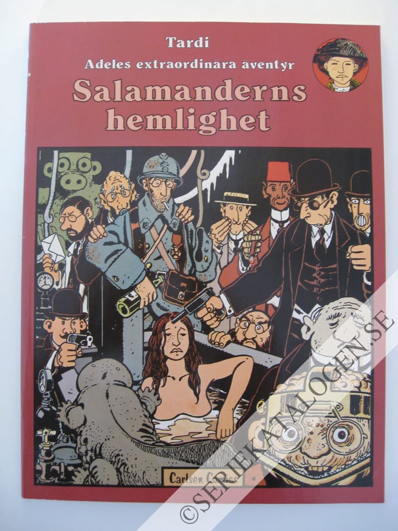 Framsida på Adeles extraordinära äventyr Salamanderns hemlighet (1986)