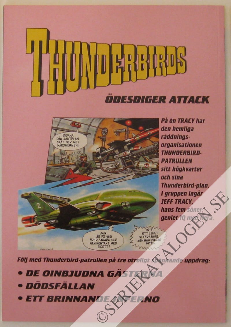 Baksida på Ödesdiger attack (1995)