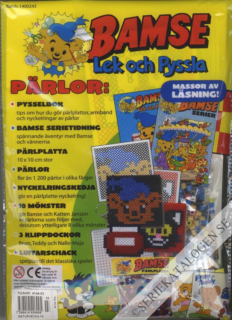 Framsida på Bamse-extra Bamse lek och pyssla (2019)