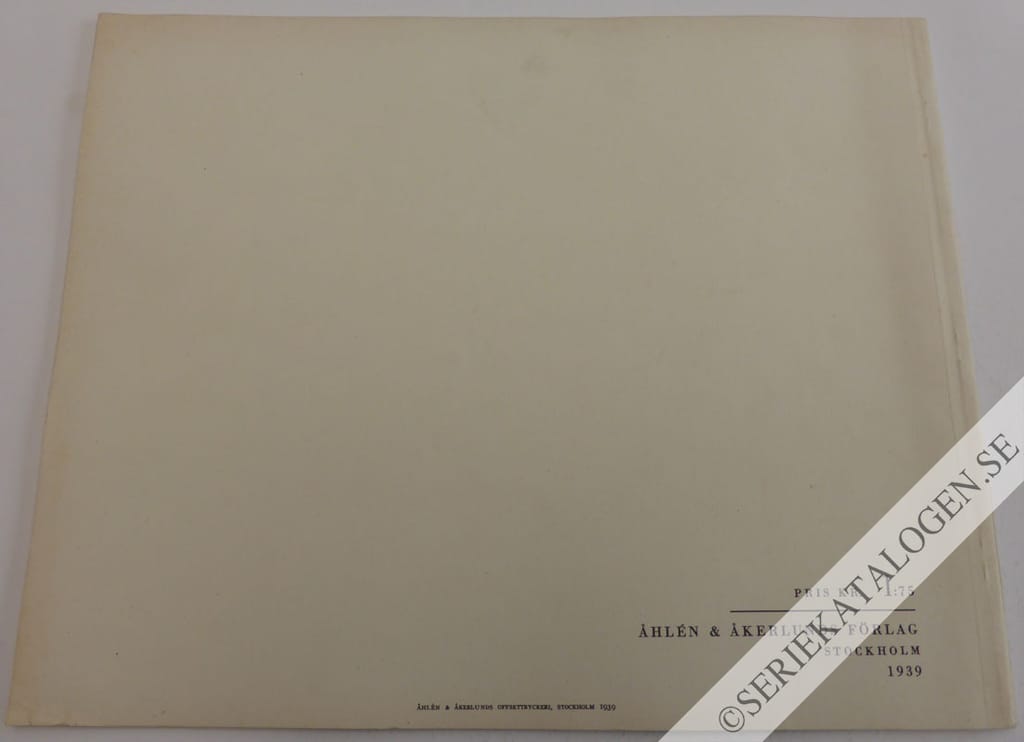Baksida på I högsta fart (1939)