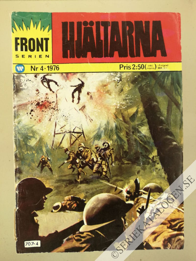 Framsida på Frontserien #4 - Hjältarna (1976)