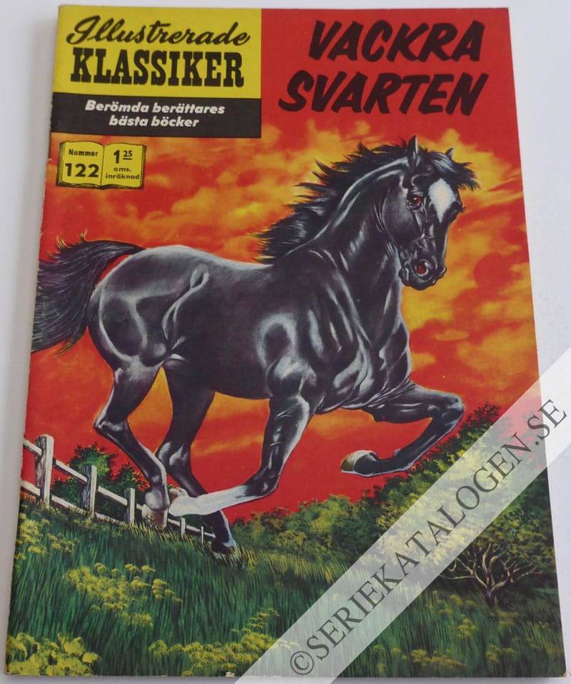 Framsida på Illustrerade Klassiker #122 - Vackra Svarten (1960)