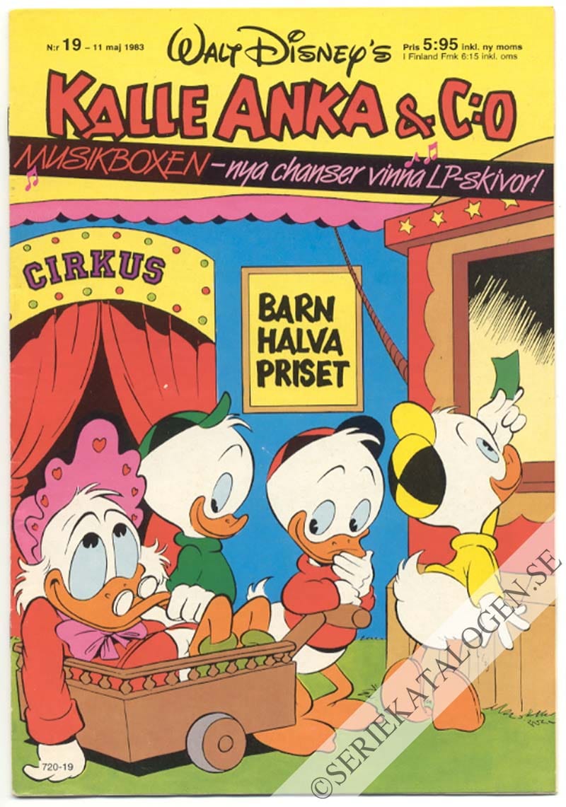 Framsida på Kalle Anka & C:o #19 (1983)