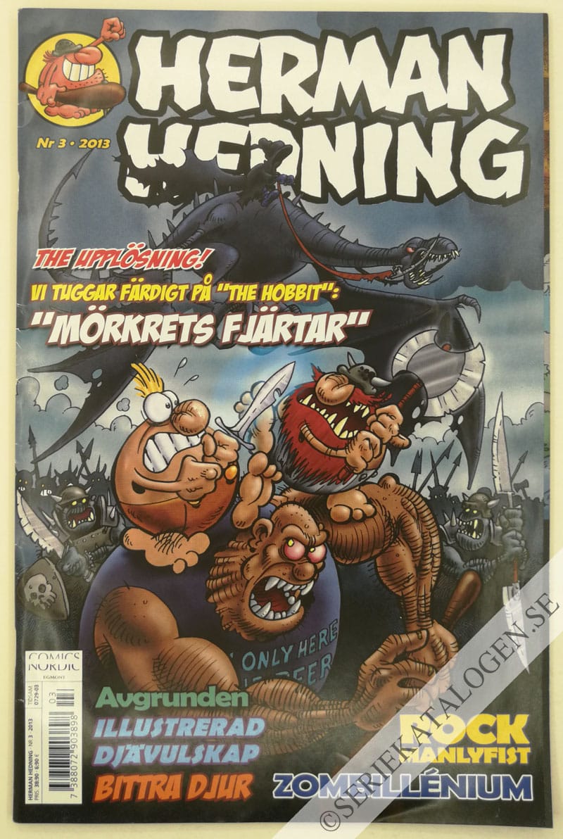 Framsida på Herman Hedning #3 (2013)