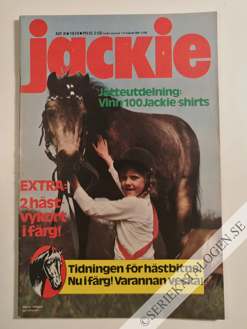 Framsida på Jackie #8 (1974)