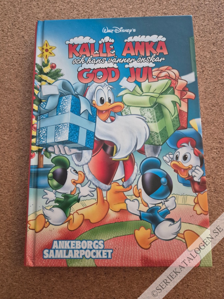Framsida på Ankeborgs samlarpocket Kalle Anka och hans vänner önskar God Jul! (2018)