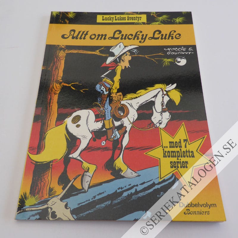 Framsida på Lucky Lukes äventyr Allt om Lucky Luke (1978)