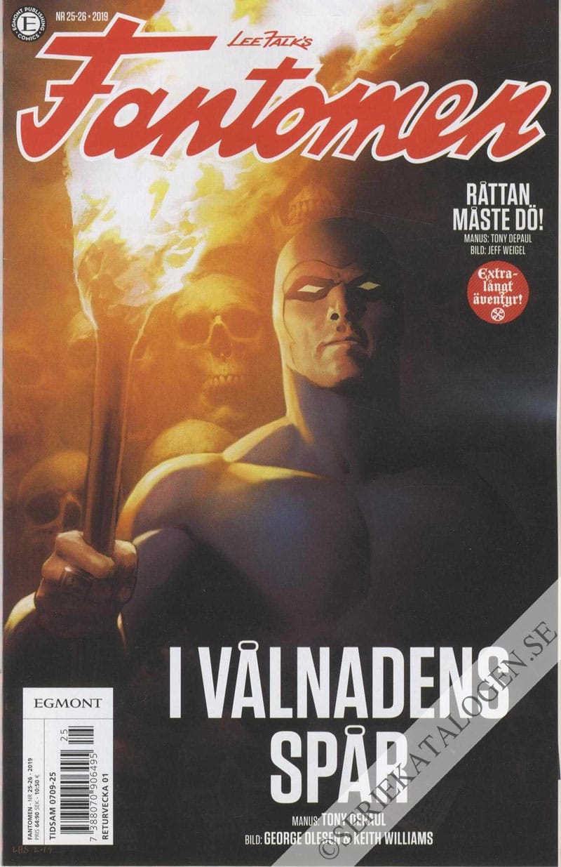 Framsida på Fantomen #25-26 (2019)