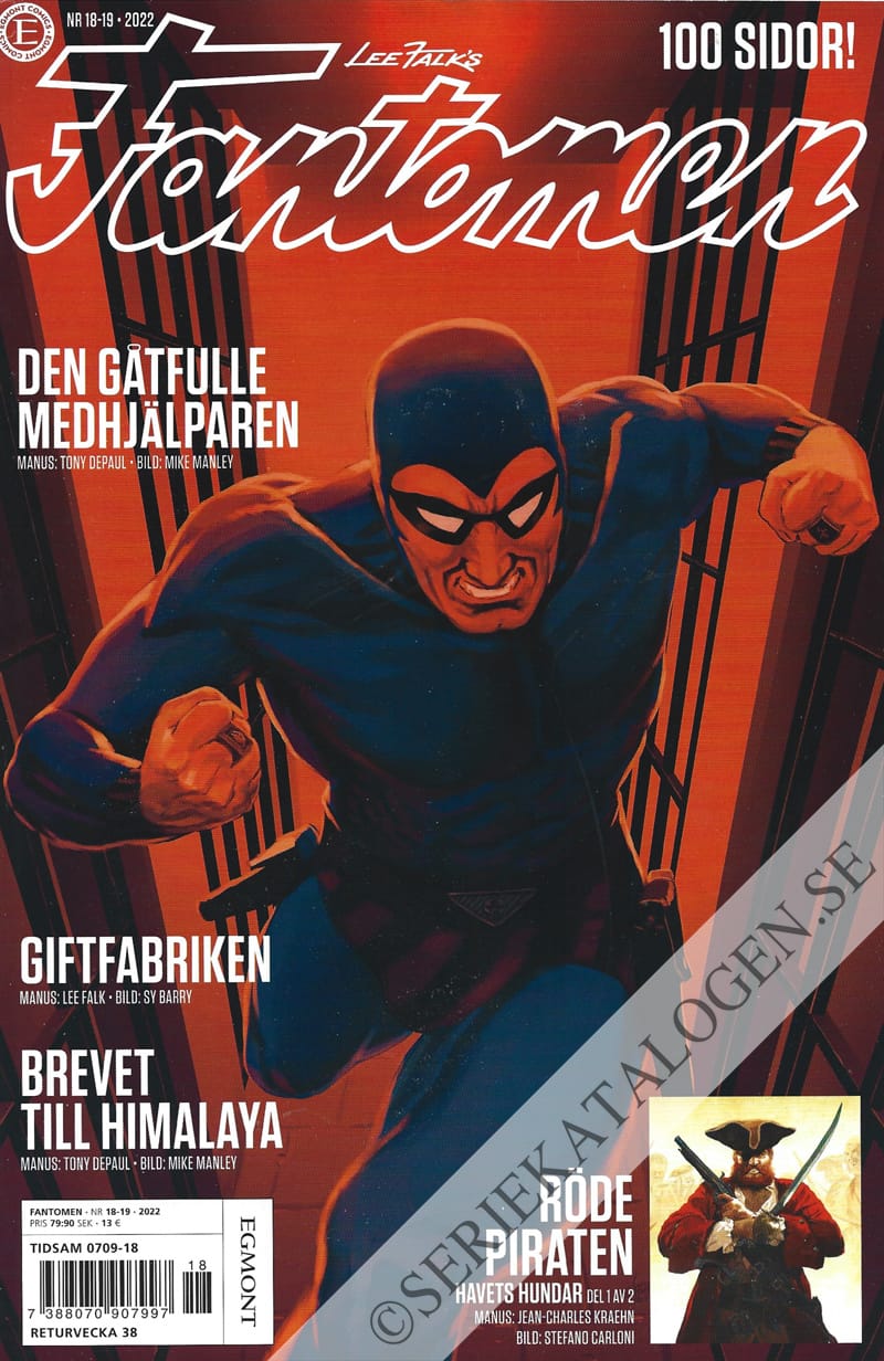 Framsida på Fantomen #18-19 (2022)