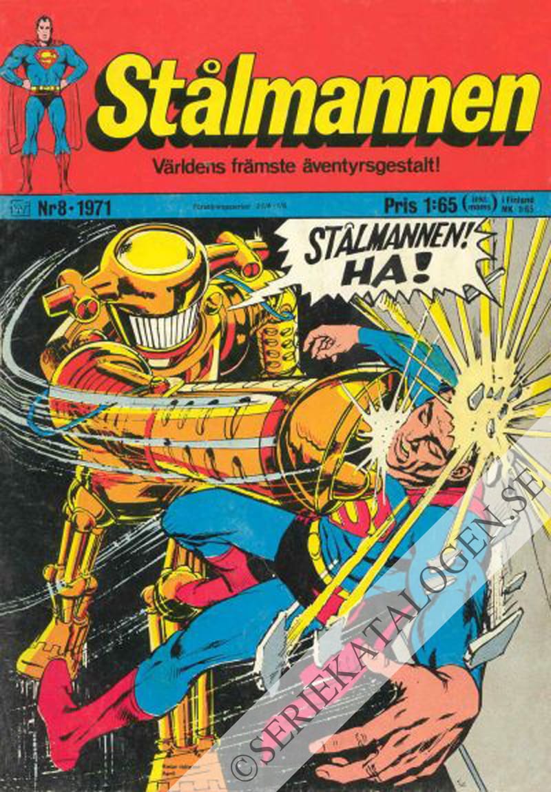 Framsida på Stålmannen #8 (1971)