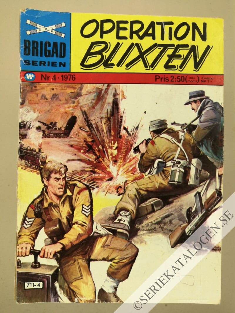 Framsida på Brigadserien Operation blixten (1976)