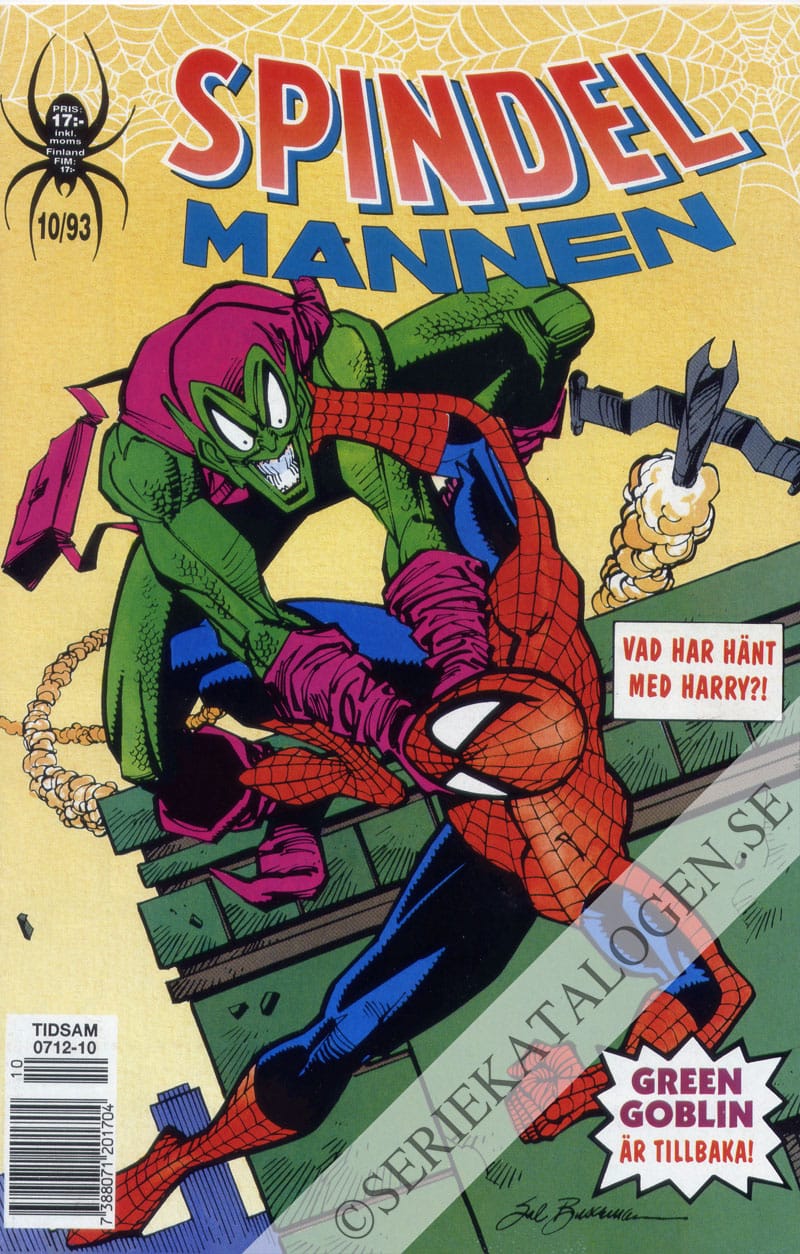 Framsida på Spindelmannen #10 (1993)