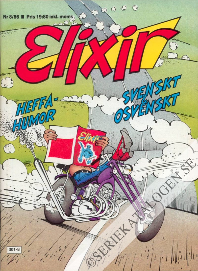 Framsida på Elixir #8 (1986)