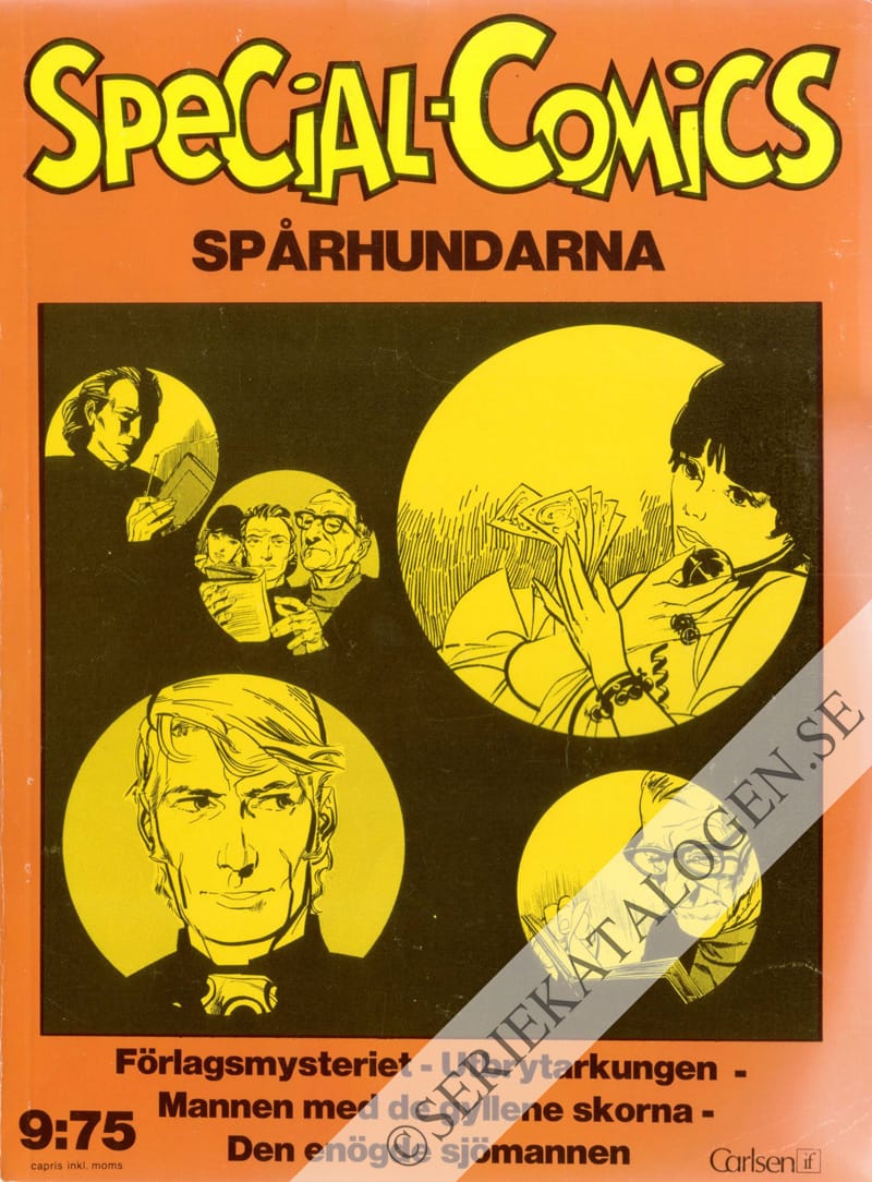 Framsida på Special-comics Spårhundarna - Förlagsmysteriet (1975)