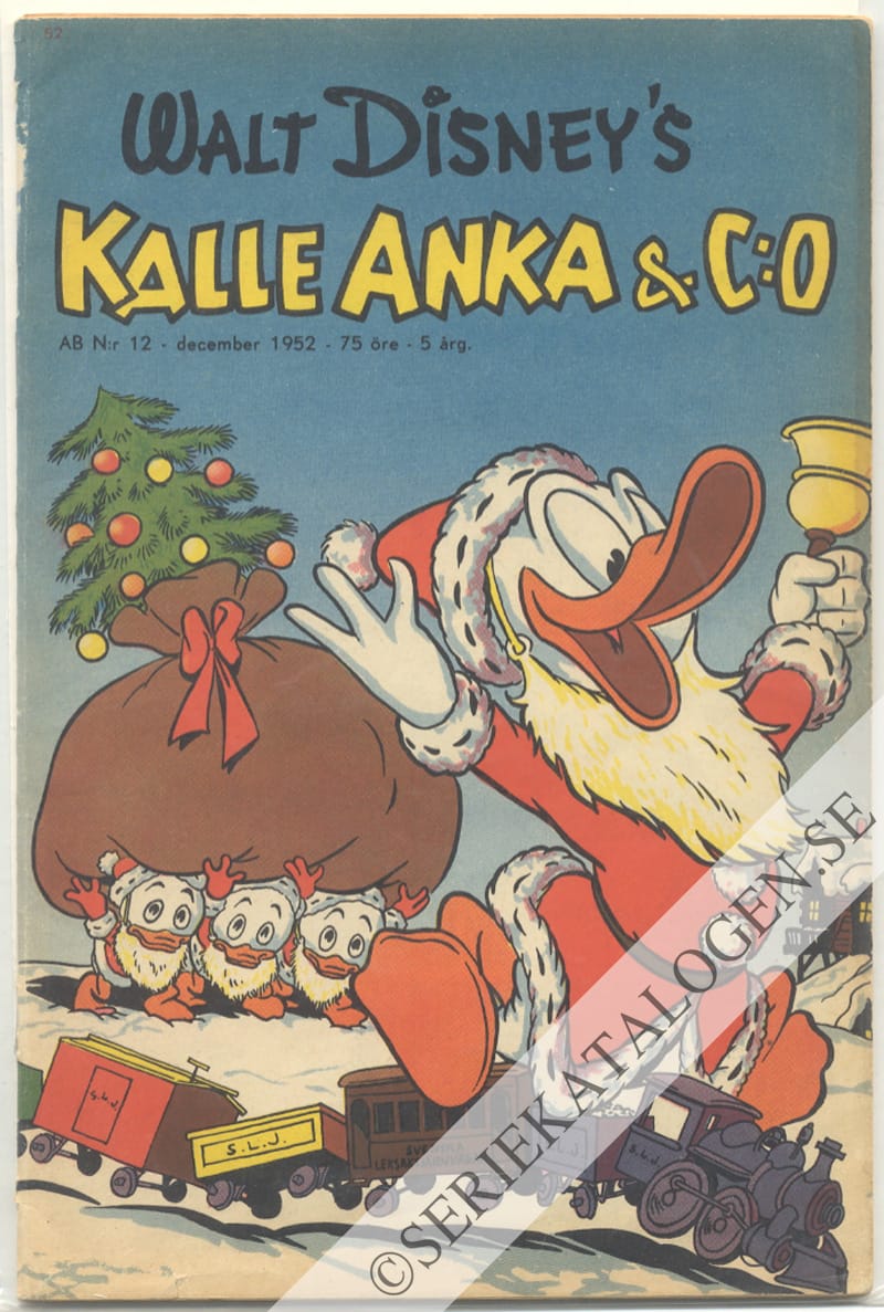 Framsida på Kalle Anka & C:o #12 (1952)