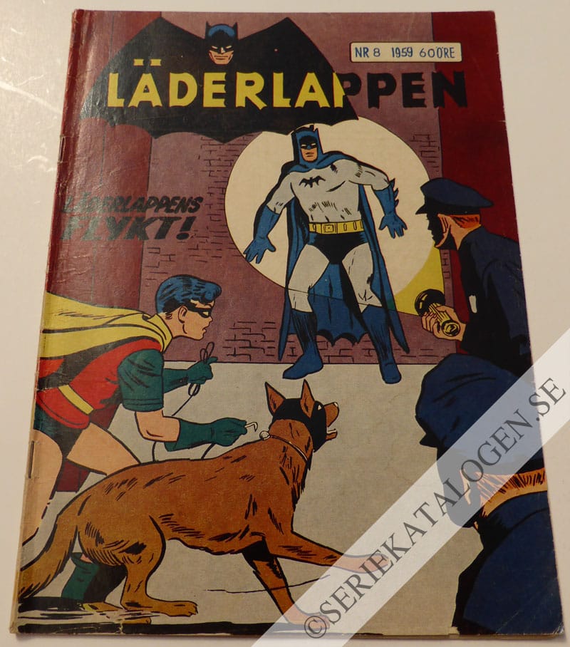 Framsida på Läderlappen och Robin #8 (1959)