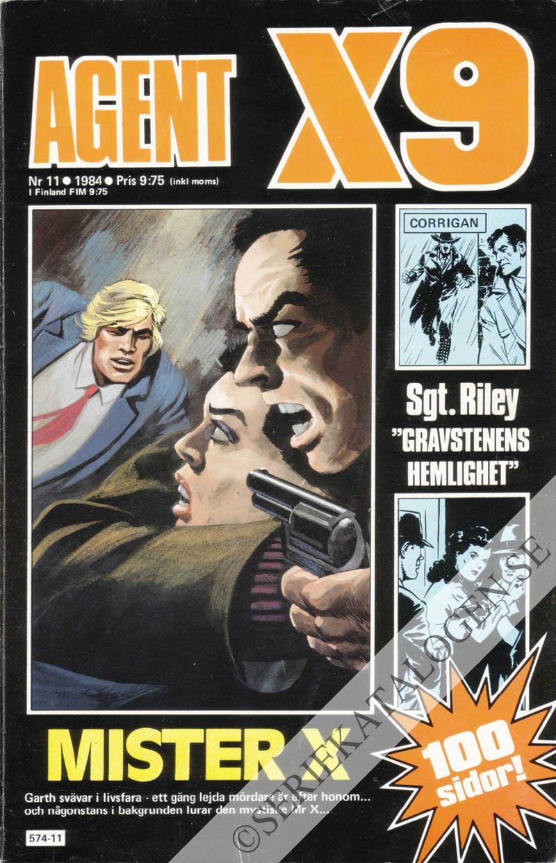 Framsida på Agent X9 #11 (1984)