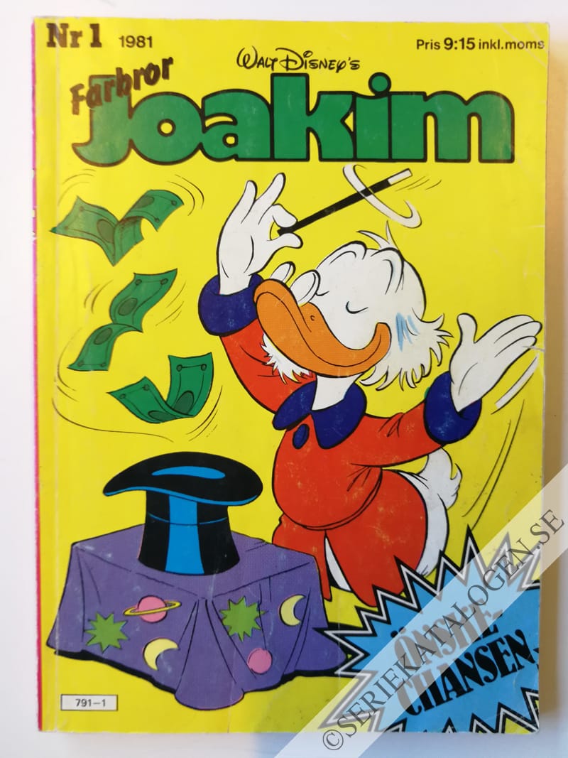 Framsida på Joakim #1 (1981)