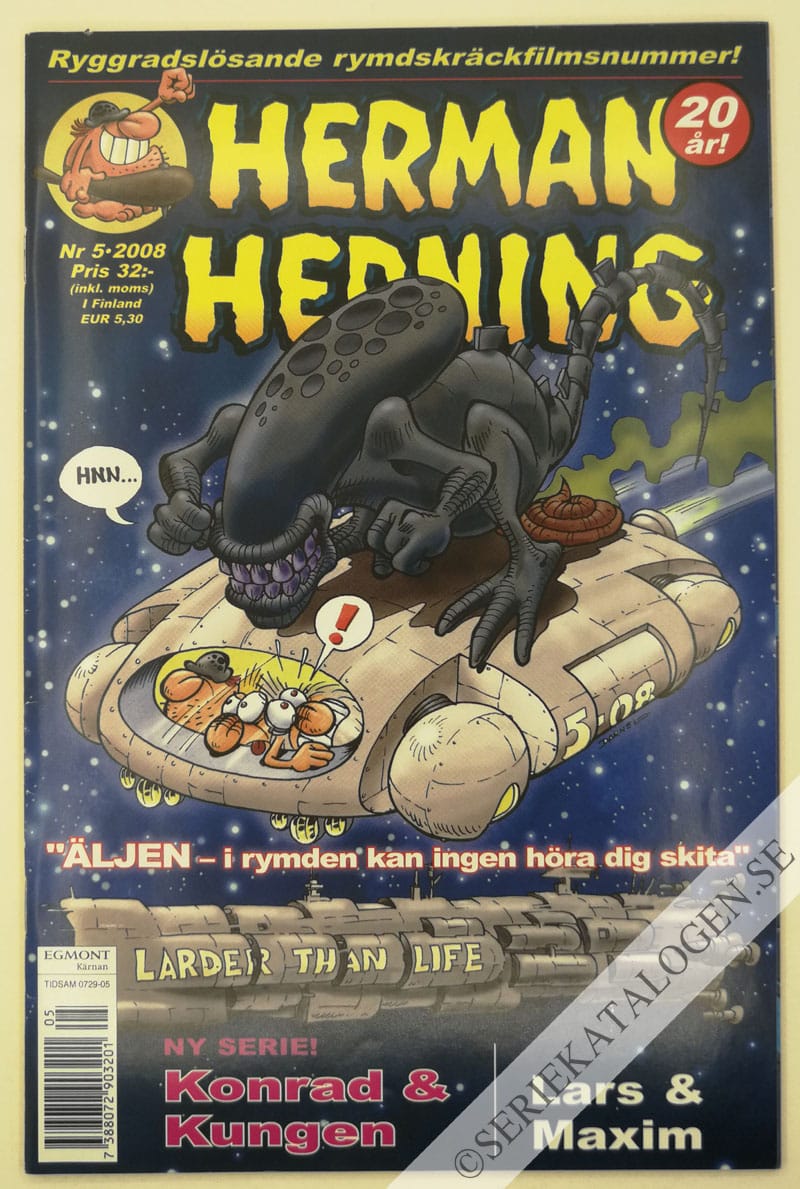 Framsida på Herman Hedning #5 (2008)