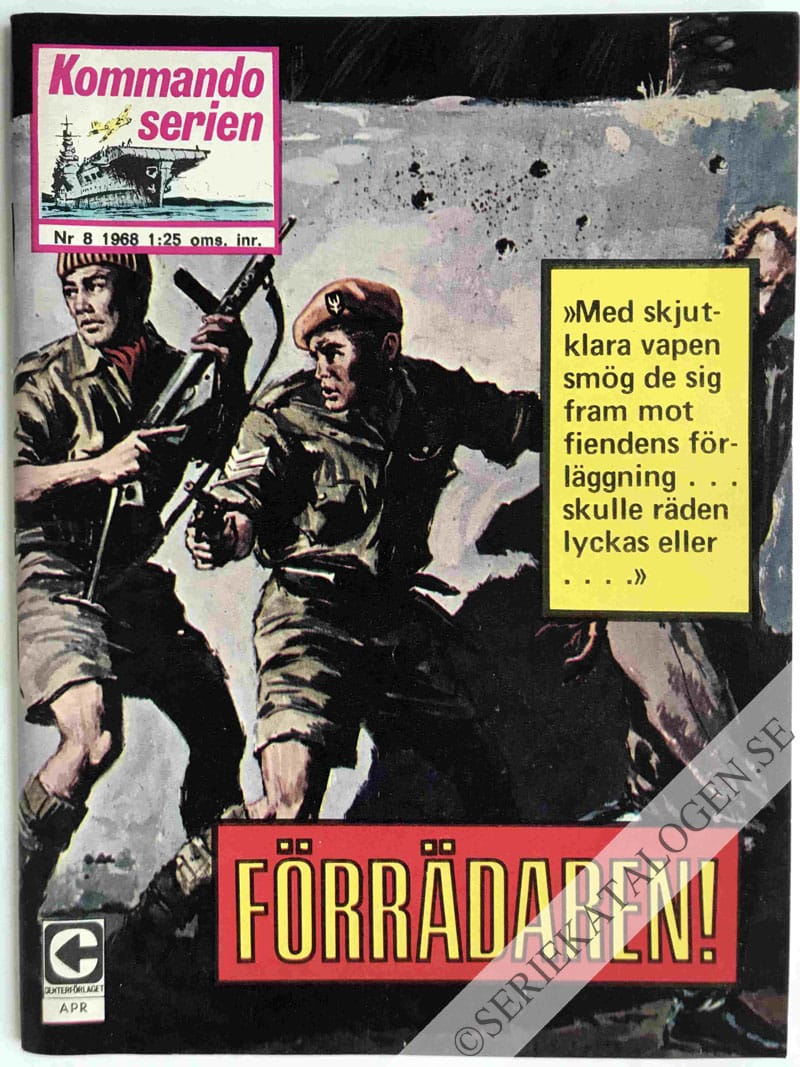 Framsida på Kommandoserien #8 - Förrädaren! (1968)