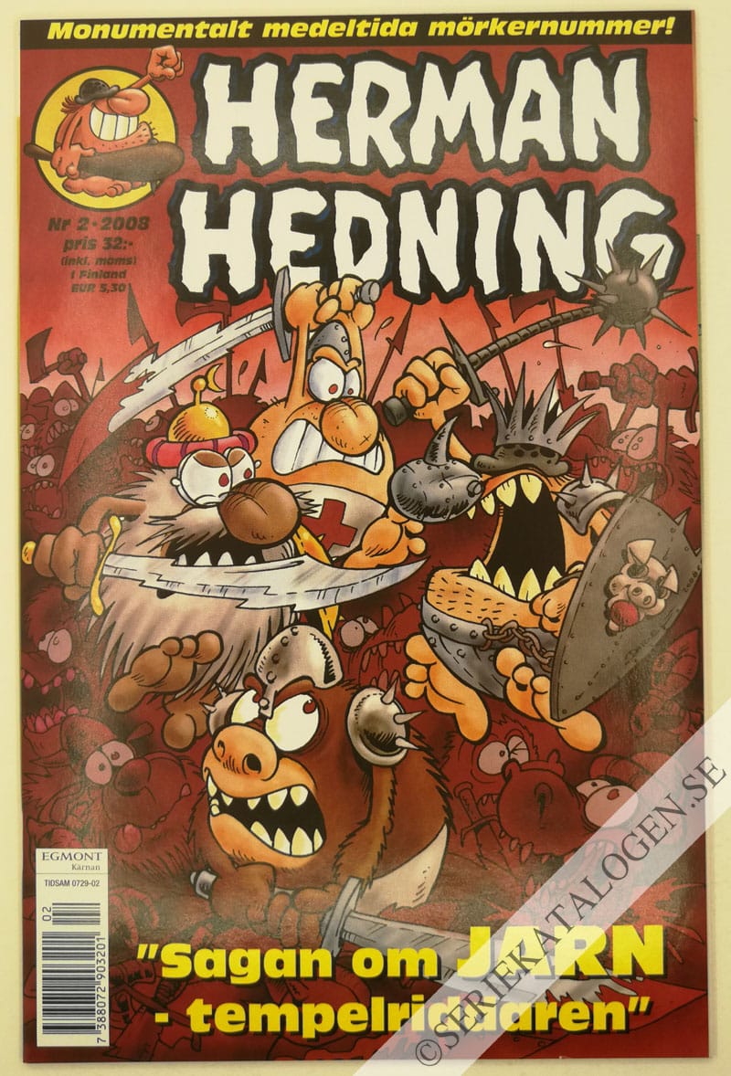 Framsida på Herman Hedning #2 (2008)
