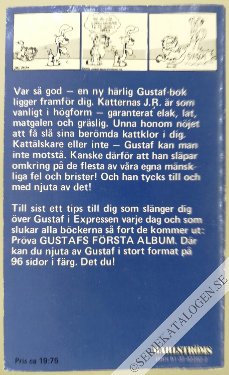 Baksida på Sjunde boken om Gustaf (1984)