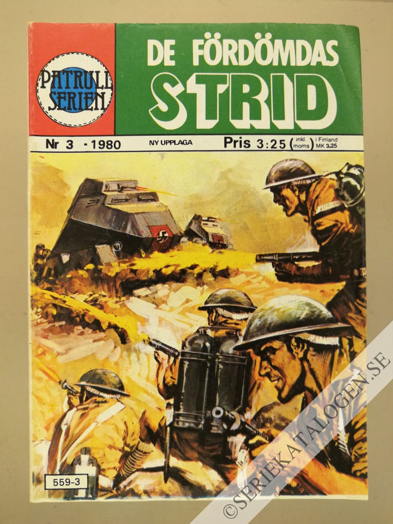 Framsida på Patrullserien De fördömdas stad (1980)