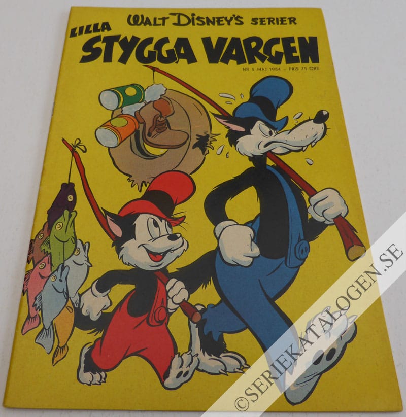 Framsida på Walt Disney's serier Lilla Stygga Vargen (1954)