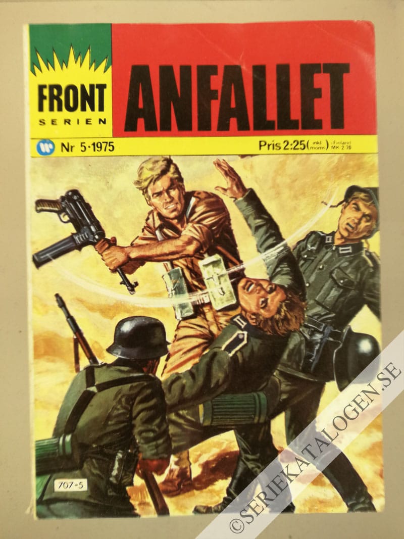 Framsida på Frontserien #5 - Anfallet (1975)