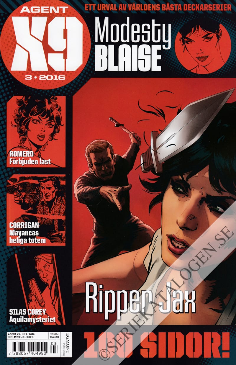 Framsida på Agent X9 #3 (2016)
