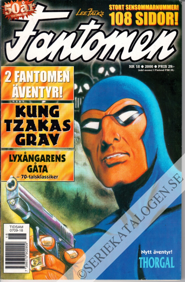 Framsida på Fantomen #18 (2000)