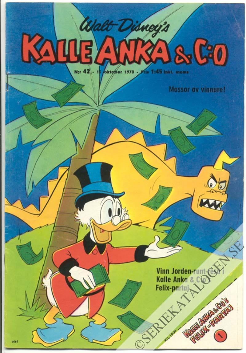Framsida på Kalle Anka & C:o #42 (1970)