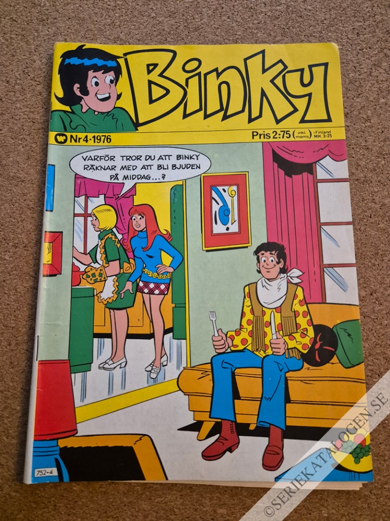 Framsida på Binky #4 (1976)