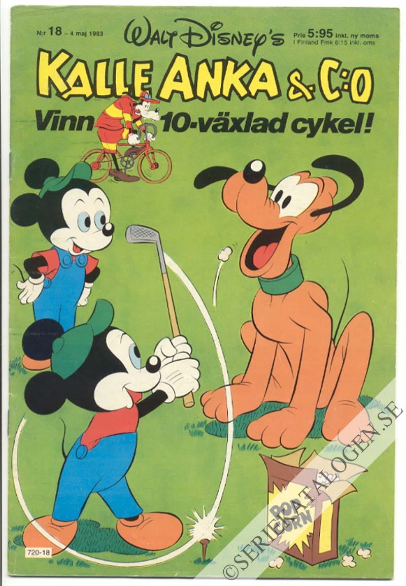 Framsida på Kalle Anka & C:o #18 (1983)