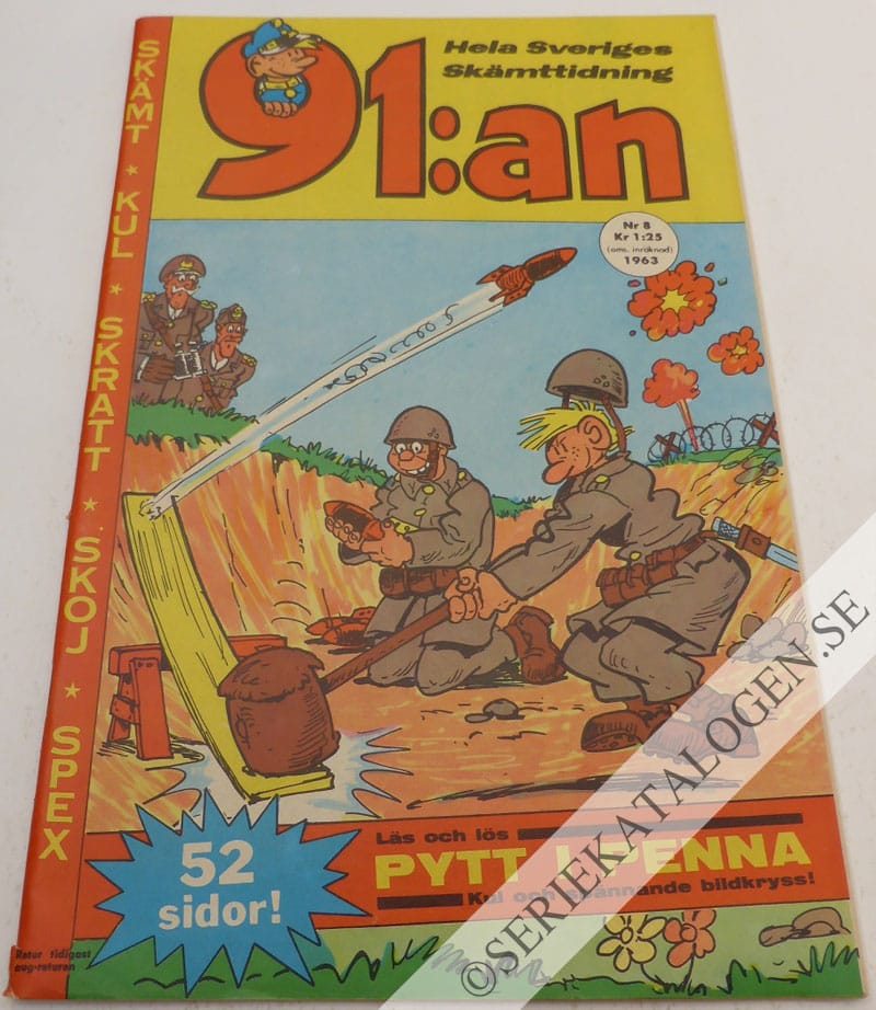 Framsida på 91:an #8 (1963)