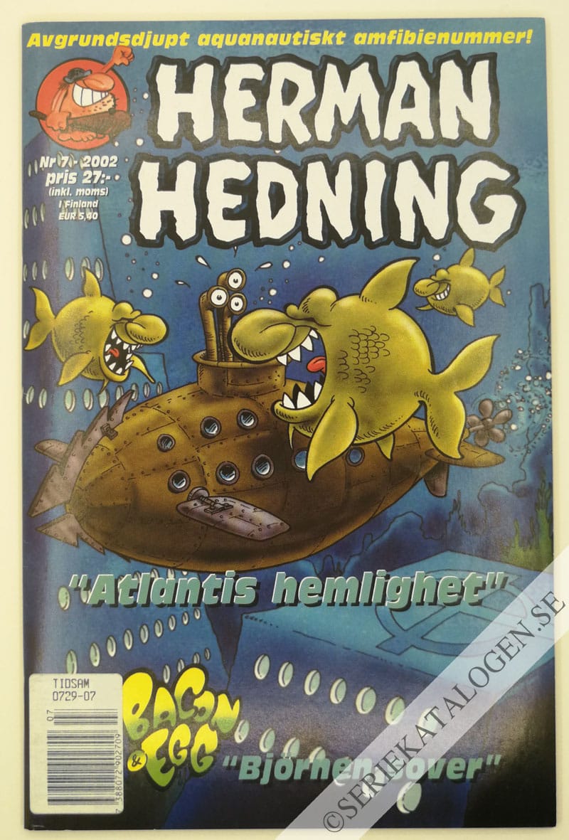 Framsida på Herman Hedning #7 (2002)