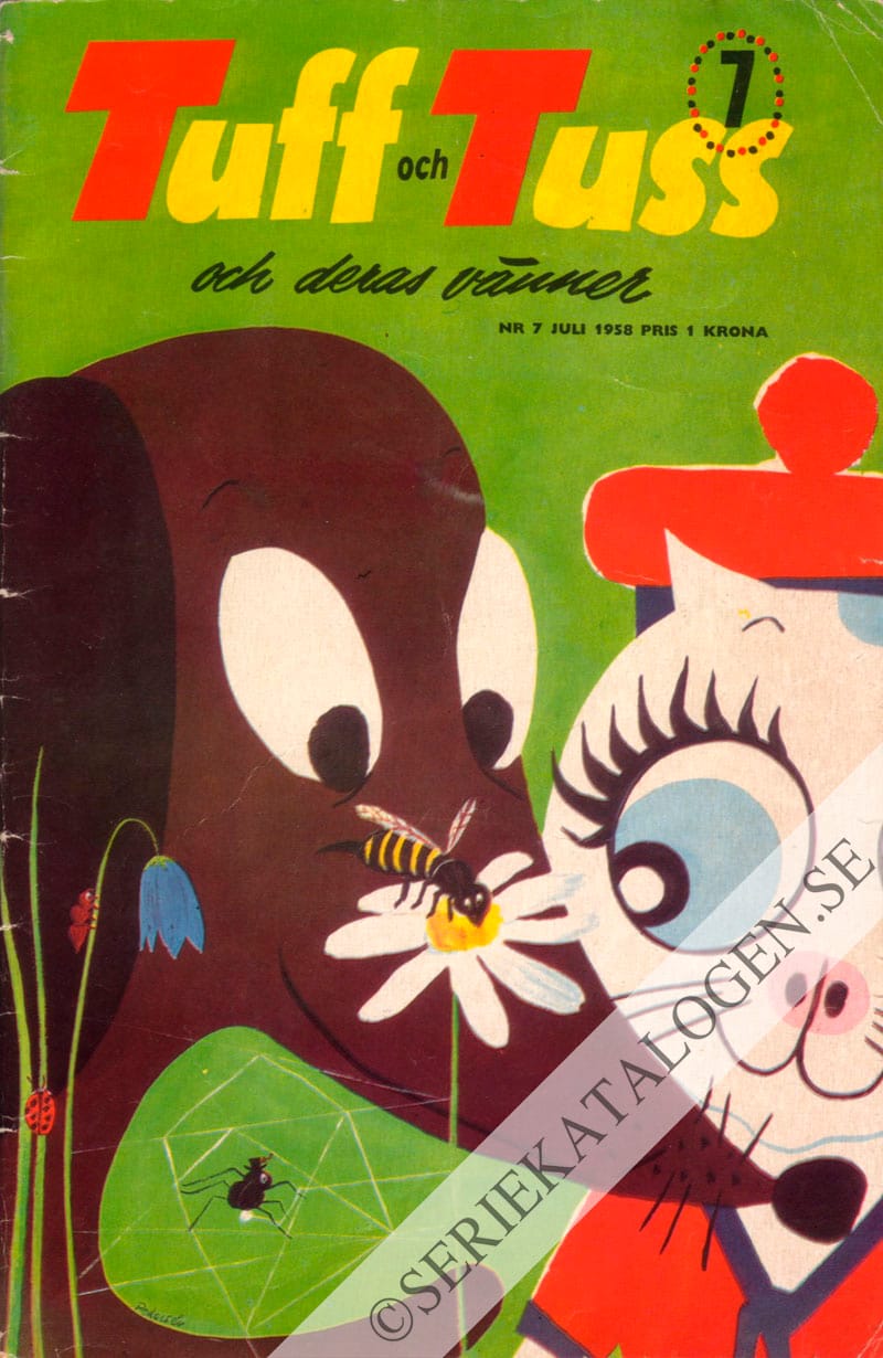 Framsida på Tuff och Tuss och deras vänner #7 (1958)