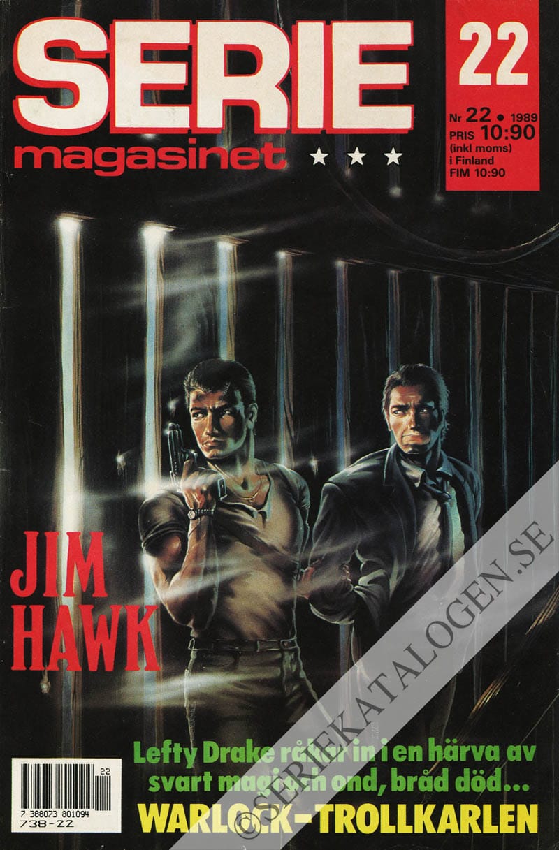 Framsida på Seriemagasinet #22 (1989)