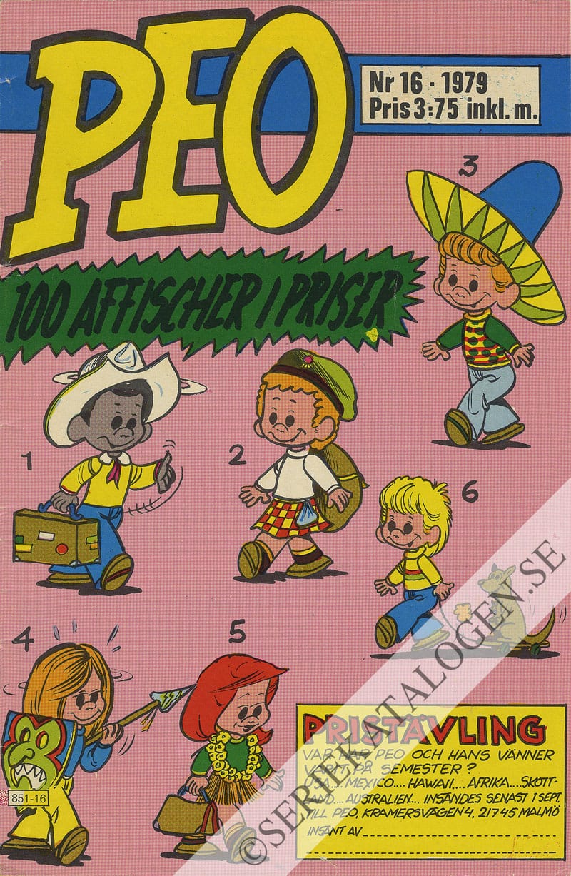 Framsida på Peo #16 (1979)