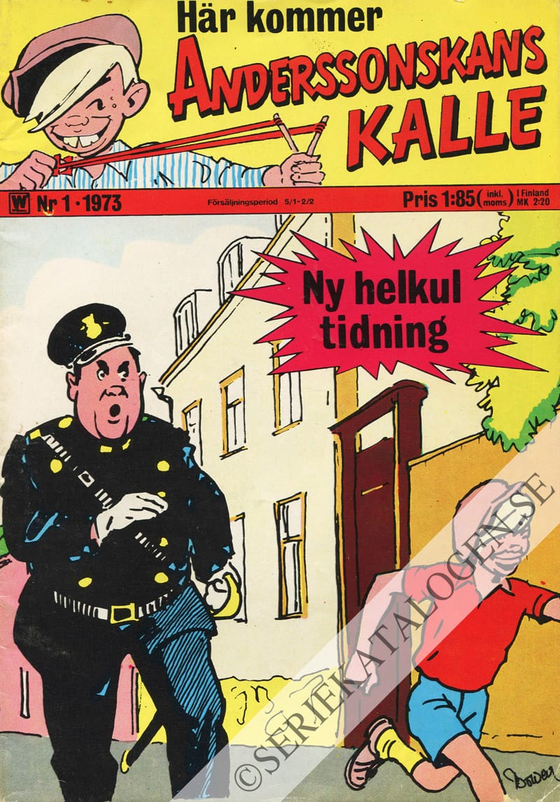 Framsida på Anderssonskans Kalle #1 (1973)