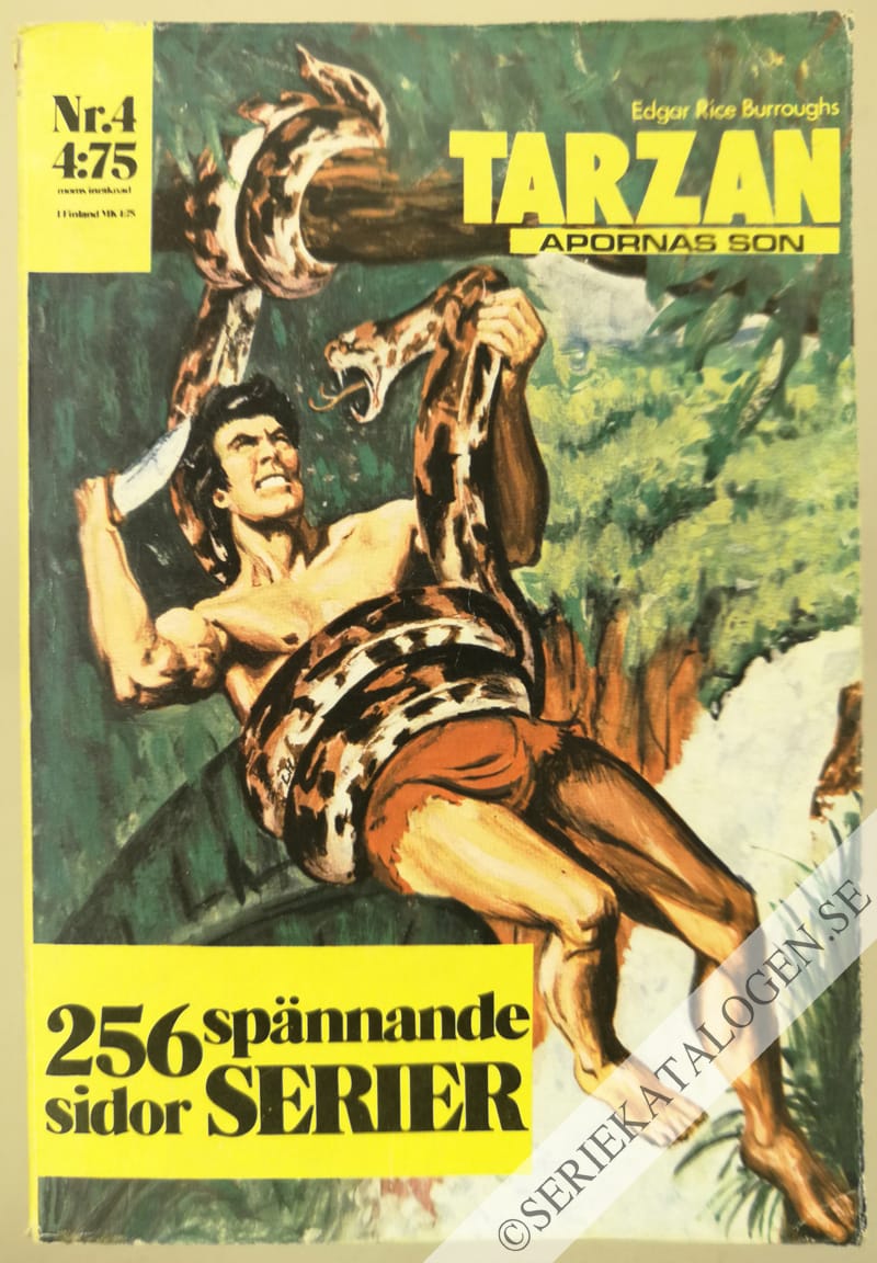 Framsida på Tarzan seriepocket #4 (1972)