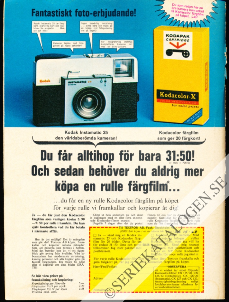 Baksida på En ärans man (1968)