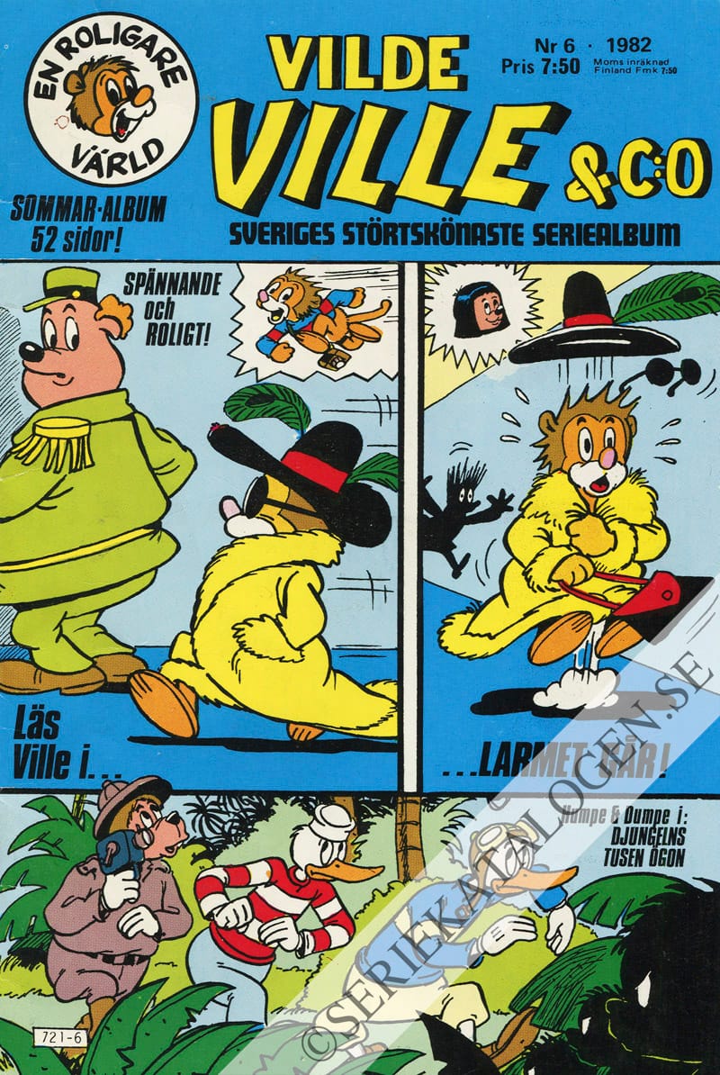 Framsida på Vilde Ville & Co #6 (1982)