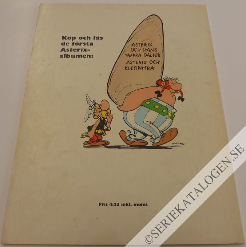 Baksida på Asterix och vikingarna (1970)