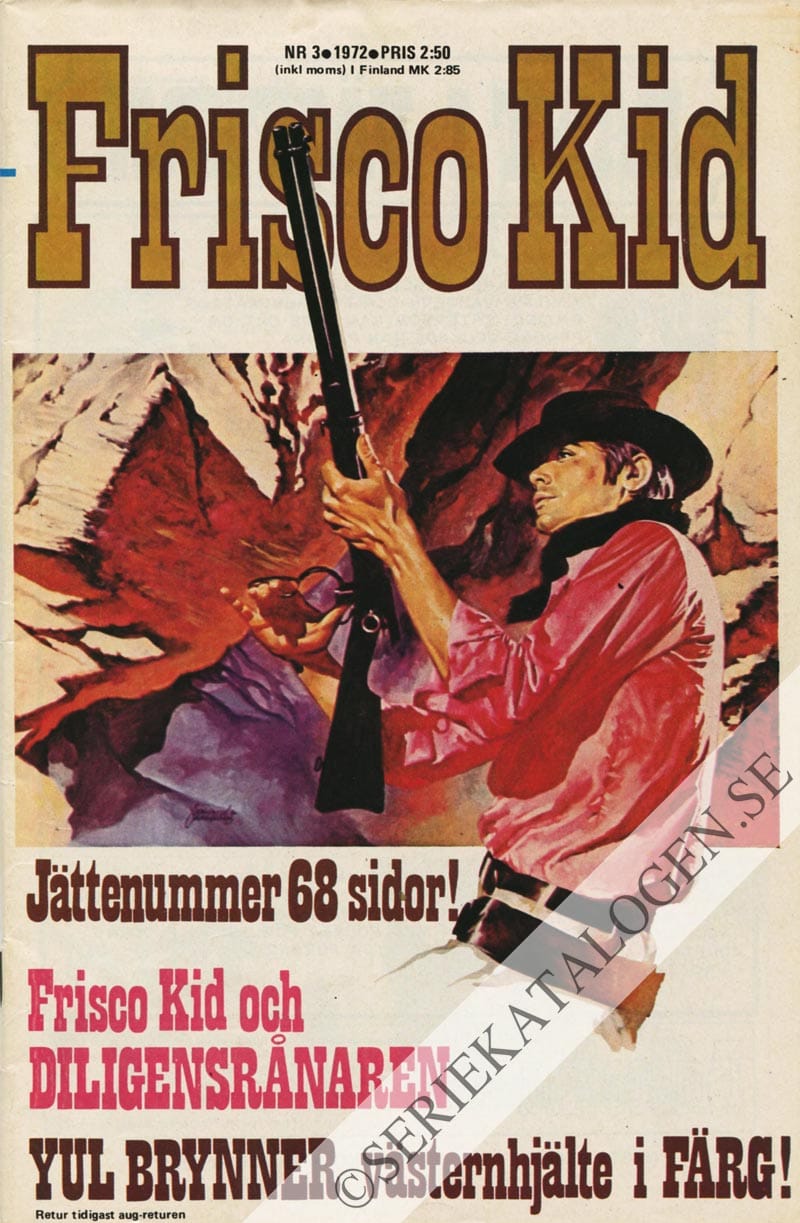 Framsida på Frisco Kid #3 (1972)