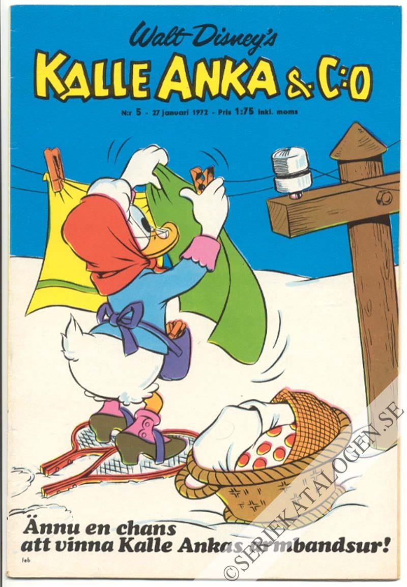 Framsida på Kalle Anka & C:o #5 (1972)