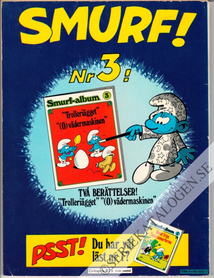 Baksida på Smurfrik den store (1972)